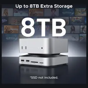 UGREEN Mac Mini M4 Dock With 4K 144Hz Display Port and SSD Enclosure, 8TB, 10Gbps, 4K 240Hz DP, USB-A and USB-C, SD and TF, Audio, 65488