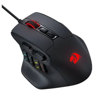 Redragon M811 Aatrox MMO RGB Wired Gaming Mouse 12400 DPI 15 Programmable Buttons Black