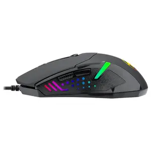 Redragon Centrophorus 2 M601 Wired Gaming Mouse, 7200 DPI, RGB, Black