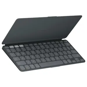 Logitech Keys-to-Go 2 Portable Bluetooth Tablet Keyboard with Built-in Cover, Wireless, Graphite
