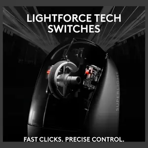 Logitech G PRO X Superlight 2c Lightspeed Gaming Mouse, 44K DPI, Up To 8kHz Polling, Black