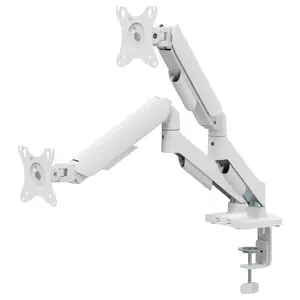MXG EMA-24W Economical Mechanical Spring Dual Monitor Arm White