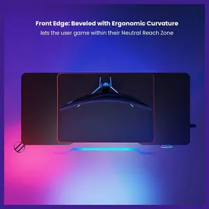 MXG MGD-01R RGB Electric Sit-Stand Gaming Desk Black | Free Shipping