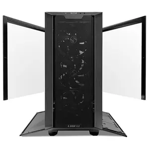 LIAN LI LANCOOL III E-ATX PC Case, Hinged Tempered Glass Doors, Fine Mesh Panels, 4x140mm PWM Fans, High Airflow Mid-Tower Chassis, LANCOOL 3R-X, Black