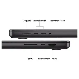 Apple MacBook Pro 16 inch, M5 Pro 18-Core, 48GB RAM 1TB SSD, Liquid Retina XDR, 20-Core GPU, Magic Keyboard with Touch ID, Space Black MGEC4