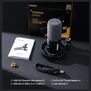 MAONO PD300X Dynamic Microphone USB and XLR Connection