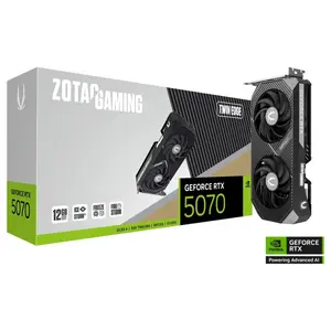 ZOTAC GAMING GeForce RTX 5070 Twin Edge Video Graphics Card 12GB GDDR7 ZT-B50700E-10P
