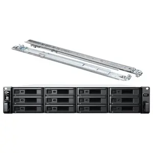 Synology RackStation RS2423+ NAS Server, Ryzen V1780B 3.35GHz, 32GB DDR4 ECC, 48TB 12x4TB SATA 3.5in HDD, 10GbE LAN