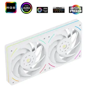 Thermalright TL-UB24W Computer Case Fan 2-In-1 ARGB 240mm Dual-Fan PWM White
