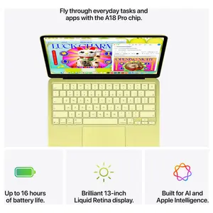 Apple MacBook Neo 13, Apple A18 Pro 6-Core, 8GB RAM 256GB SSD, 13in Liquid Retina, macOS with Apple Intelligence, Silver MHFA4