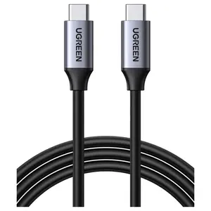 Ugreen US161 USB-C Male To Male Data Cable USB 3.1 Gen 1 60W PD 4K At 30Hz Grey 1.5M 50751