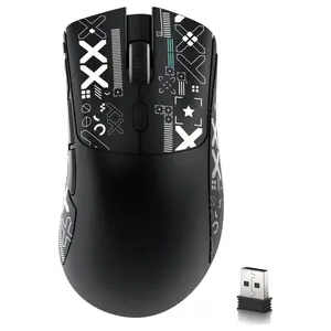 ATTACK SHARK R1 Wireless Gaming Mouse Tri-Mode 2.4G USB-C Wired Bluetooth 5.2 18000 DPI Black