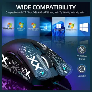 ATTACK SHARK R1 Wireless Gaming Mouse Tri-Mode 2.4G USB-C Wired Bluetooth 5.2 18000 DPI Black