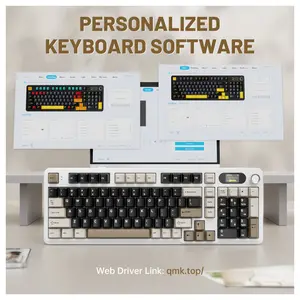 ATTACK SHARK X98PRO Wireless Gaming Keyboard 99 Keys Cheese White