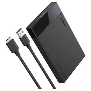 Ugreen 2.5 Inch Hard Drive Enclosure USB 3.0 To SATA III Adapter 5Gbps UASP Black 30848