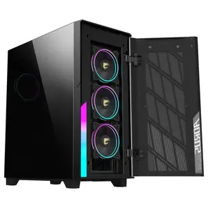 Gigabyte Aorus C500 Glass Mid Tower PC Gaming Case USB Type-C Black GB-AC500G ST