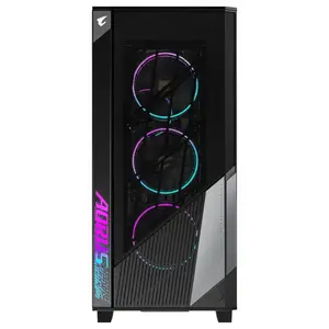 Gigabyte Aorus C500 Glass Mid Tower PC Gaming Case USB Type-C Black GB-AC500G ST
