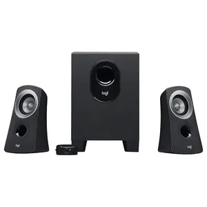 Logitech Z313 2.1 Multimedia Speaker System with Subwoofer, 50 Watts Peak 25 Watts RMS, 3.5mm Audio Input, Black