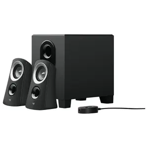 Logitech Z313 2.1 Multimedia Speaker System with Subwoofer, 50 Watts Peak 25 Watts RMS, 3.5mm Audio Input, Black