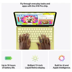 Apple MacBook Neo Laptop Apple A18 Pro 6-Core Chip 8GB RAM 512GB SSD 13" Liquid Retina Display Citrus MHFE4