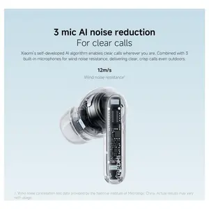 Xiaomi Redmi Buds 8 Pro True Wireless Bluetooth In-Ear Earbuds, 55dB Active Noise Cancelling, Triple Driver, Hi-Res HiFi Sound, Dolby Audio, 33h+ Battery Life, Bluetooth 5.4, IP54, Obsidian Black