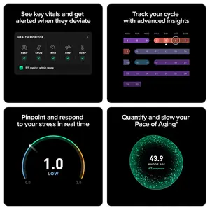 WHOOP Peak 5.0/MG Activity Tracker, 12 Month Membership, 24/7 Activity and Sleep Tracker, Personalized Coaching, 14+ Days Battery Life