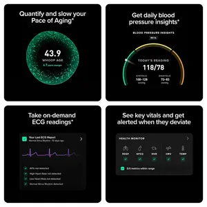 WHOOP LIFE 5.0/MG Activity Tracker, 12 Month Membership, 24/7 Activity and Sleep Tracker, Personalized Coaching, 14+ Days Battery Life