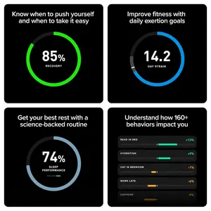 WHOOP LIFE 5.0/MG Activity Tracker, 12 Month Membership, 24/7 Activity and Sleep Tracker, Personalized Coaching, 14+ Days Battery Life