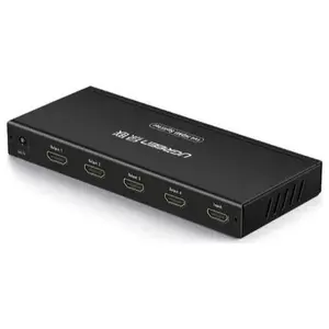 Ugreen HDMI Splitter 1 In 4 Out, 4K 30Hz, HDMI 1.4, 3D, Dolby TrueHD DTS-HD Master Audio LPCM, Plug and Play, Black, 40202