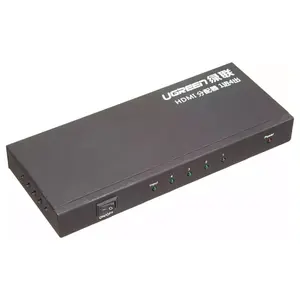 Ugreen HDMI Splitter 1 In 4 Out, 4K 30Hz, HDMI 1.4, 3D, Dolby TrueHD DTS-HD Master Audio LPCM, Plug and Play, Black, 40202
