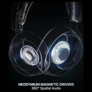 SteelSeries Arctis Nova 7P Wireless Gen 2 Gaming Headset, Real-Time App Control, 50+Hr Battery, Neodymium Magnetic Drivers, 2.4GHz and Bluetooth, USB-C Dongle, White 61745
