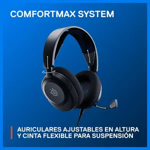 SteelSeries Arctis Nova 1P Multi-System Gaming Wired Headset, Hi-Fi Drivers, 360 Spatial Audio, Noise-Cancelling Mic, 3.5mm Jack, PS5/PS4, PC, Xbox, Switch, Black 61611