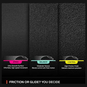 SteelSeries QcK XL Performance Control Gaming Mousepad, Micro-Textured Surface, 3.5mm Thick, Low-Profile Stitched Edges, Non-Slip Neoprene Rubber Base, 900x400mm, 63435