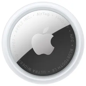 Apple AirTag 2nd Gen, Single, Ultra Wideband Chip, Improved Precision Finding Range, Find My Network, Works with Find My App, MFE94