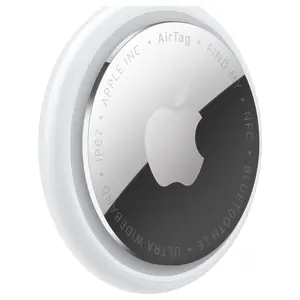 Apple AirTag 2nd Gen, Single, Ultra Wideband Chip, Improved Precision Finding Range, Find My Network, Works with Find My App, MFE94
