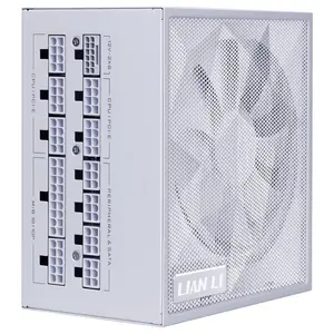 Lian Li SX1200P Platinum Compact ATX Form Factor 1200W Power Supply, ATX 3.1 and PCIE 5.1 Ready, 12V-2x6 Cable, Full Modular, 140mm Fan, White, SX1200P.W