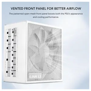 Lian Li SX1200P Platinum Compact ATX Form Factor 1200W Power Supply, ATX 3.1 and PCIE 5.1 Ready, 12V-2x6 Cable, Full Modular, 140mm Fan, White, SX1200P.W