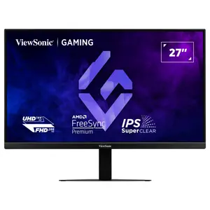 ViewSonic XG2730D-4K 27" Dual Mode Esports Gaming Monitor, UHD 3840x2160 144Hz or FHD 288Hz, IPS, HDR10, 0.5ms MPRT, FreeSync Premium and G-Sync Compatible
