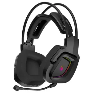 Bloody MR575 RGB Gaming Wireless Headset, 2.4GHz Wireless and Bluetooth V5.2 and 3.5mm Wired Audio, 7.1 Virtual Surround Sound, 50mm M.O.C.I. Hybrid Diaphragm