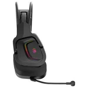 Bloody MR575 RGB Gaming Wireless Headset, 2.4GHz Wireless and Bluetooth V5.2 and 3.5mm Wired Audio, 7.1 Virtual Surround Sound, 50mm M.O.C.I. Hybrid Diaphragm