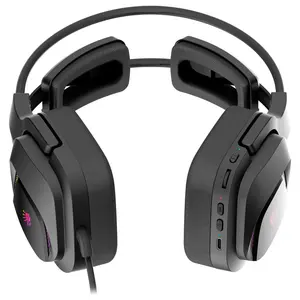 Bloody MR575 RGB Gaming Wireless Headset, 2.4GHz Wireless and Bluetooth V5.2 and 3.5mm Wired Audio, 7.1 Virtual Surround Sound, 50mm M.O.C.I. Hybrid Diaphragm
