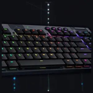 Logitech G915 TKL Tenkeyless Mechanical Gaming Keyboard, LIGHTSPEED Wireless and Bluetooth, LIGHTSYNC RGB 16.8M Colors, GL Tactile Low Profile Switch, Black 920-009495