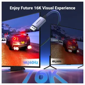 UGREEN 16K DisplayPort Cable 2.1, 3 Meter, VESA Certified 80Gbps, 16K@60Hz 8K@240Hz 4K@240Hz, FreeSync and G-Sync, HDR HDCP2.2, UHBR10, Model 25862