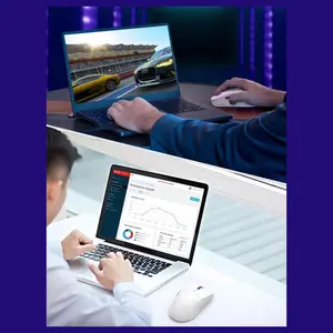 E-YOOSO X-44 Lightweight Gaming Mouse, Tri-Mode Wired USB-C 2.4GHz Bluetooth, 49G, 1K Polling, 26K DPI PAW3395 Sensor, 5 Programmable Buttons, Black