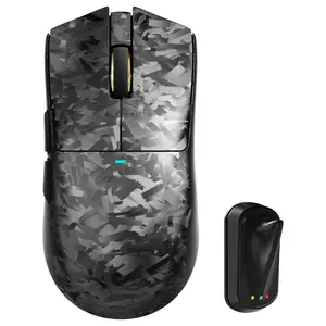 ATTACK SHARK X11 Ultra Wireless Gaming Mouse, PAW3950 MAX 42000 DPI, Dual 8000Hz Wired and Wireless Polling, 63g Carbon Fiber, Wired Bluetooth and 2.4GHz, Black