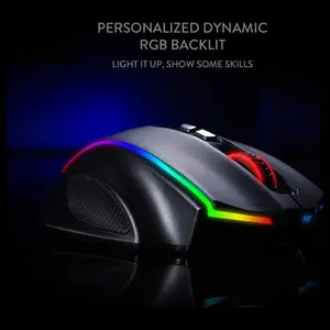 Redragon M686 Vampire Elite Wireless Gaming Mouse, 16000 DPI, Wired and Wireless Dual Mode, PAW3335 Optical Pixart Sensor, 1000Hz Polling Rate, 8 Programmable Keys, RGB Backlight
