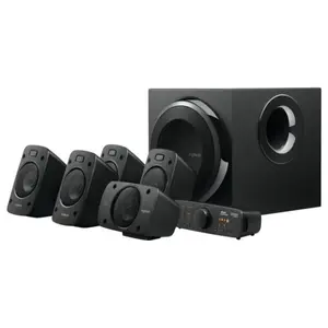 Logitech Z906 5.1 Surround Sound Speaker System, THX Certified, Dolby Digital And DTS Digital Certified, 500 Watts Continuous Power, Black