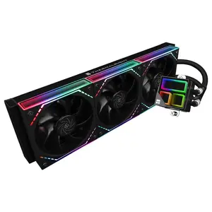 Thermalright Frozen Infinity 360 PC Liquid CPU Water Cooler, Triple PWM Fans 2000RPM, Desktop CPU AIO Cooler for AM4 and AM5 and Intel LGA1150/1151/1200/2011/1700/1851, Infinity Mirror, Black
