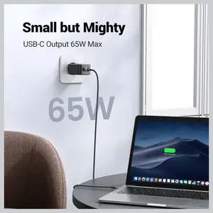 UGREEN Nexode 65W USB C GaN Charger, 3 Ports Wall Charger, Supports PPS GaN II, Intelligent Power Distribution, Model CD244, 10335