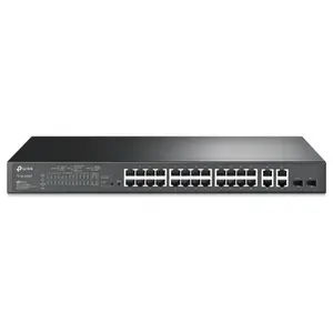 TP-Link TL-SL2428P JetStream 24-Port Gigabit Smart Switch, 24 PoE Ports 250W, 802.1Q VLAN, L2/L3/L4 QoS, WEB and CLI Managed Modes